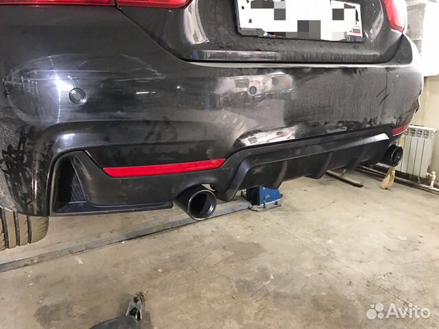Диффузор юбка зад бампера BMW F32 F33 F36 Performa