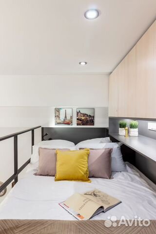 

Квартира-студия, 15 м², 2 кровати