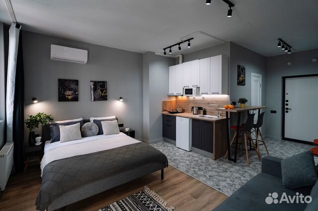 

Квартира-студия, 35 м², 2 кровати
