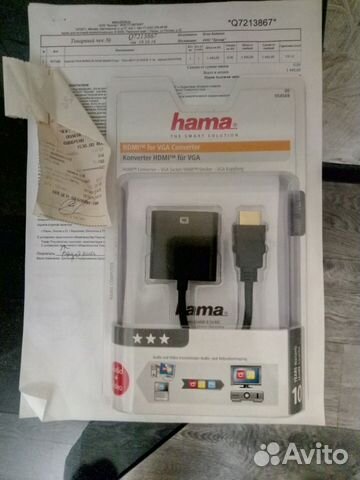 Цифровой переходник hama hdmi - VGA