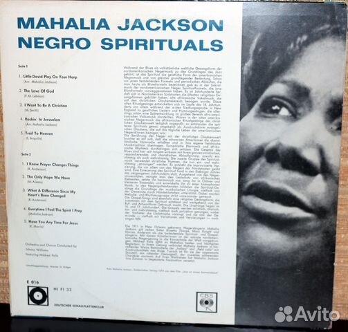 Mahalia Jackson Negro Spirituals