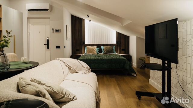 

Квартира-студия, 44 м², 3 кровати