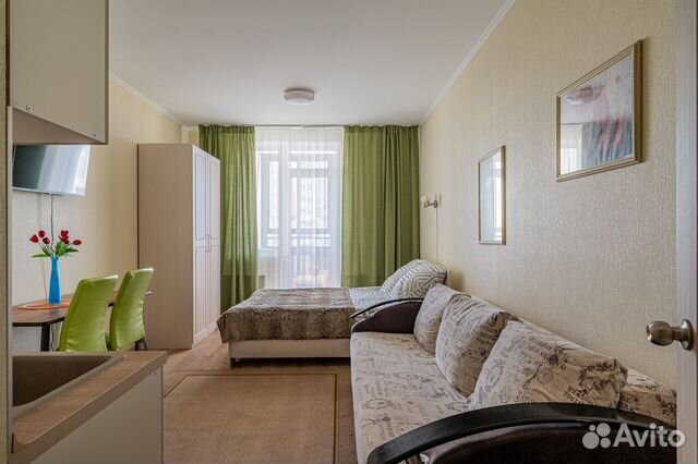 

Квартира-студия, 30 м², 2 кровати