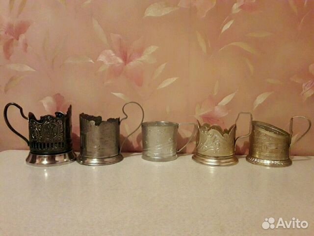 Подстаканники: ржд, нерж.сталь СССР