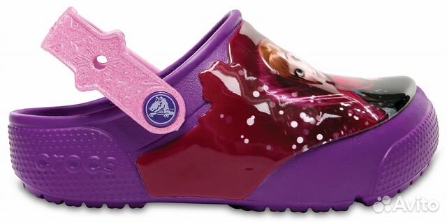 Сабо сандалии Crocs Frozen с огоньками С8 и J3