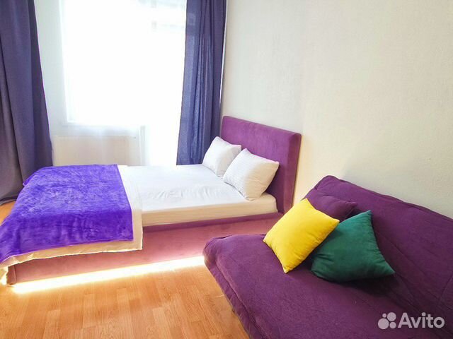 

1-к. квартира, 42 м², 2 кровати