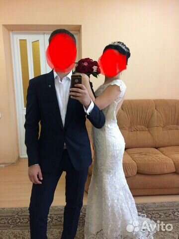 Свадебное платье Кружевное (рыбка)