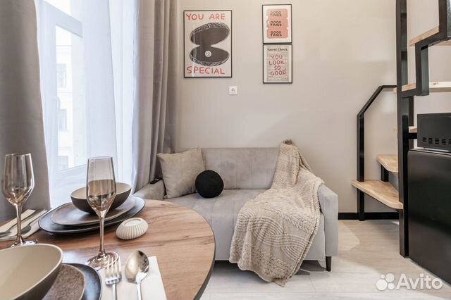 

Квартира-студия, 18 м², 2 кровати