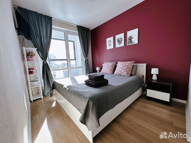 

1-к. квартира, 34 м², 2 кровати