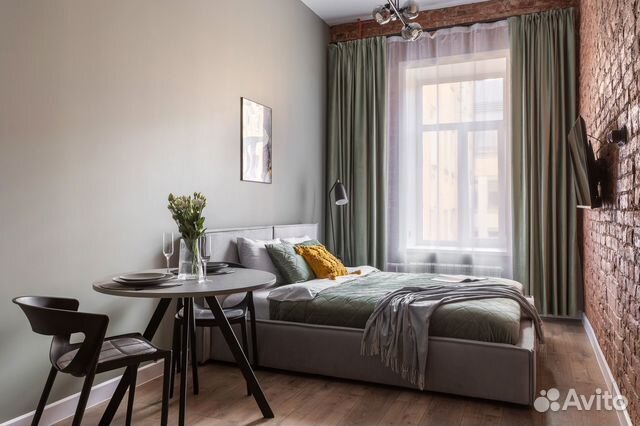 

Квартира-студия, 30 м², 2 кровати