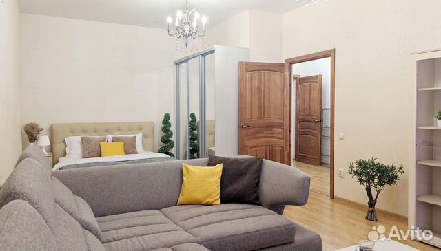

1-к. квартира, 55 м², 2 кровати
