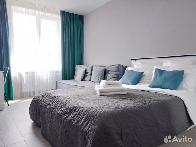 

1-к. квартира, 42 м², 2 кровати