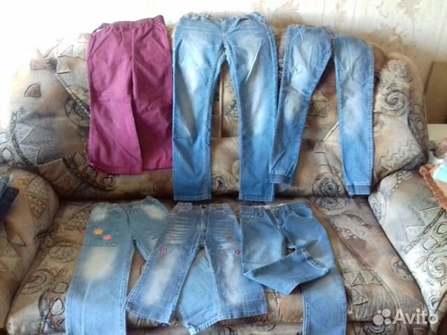Джинсовая одежда для девочки 98-134