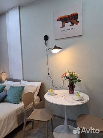 

Квартира-студия, 28 м², 2 кровати