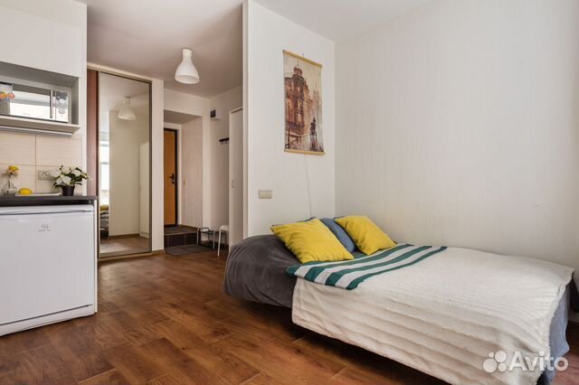 

Квартира-студия в апарт-отеле, 25 м², 2 кровати