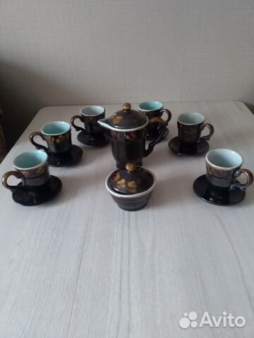 Кофейный сервиз глиняный