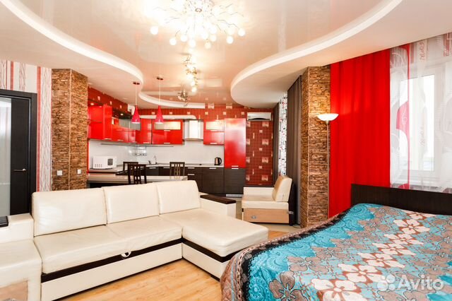 

Квартира-студия, 45 м², 2 кровати