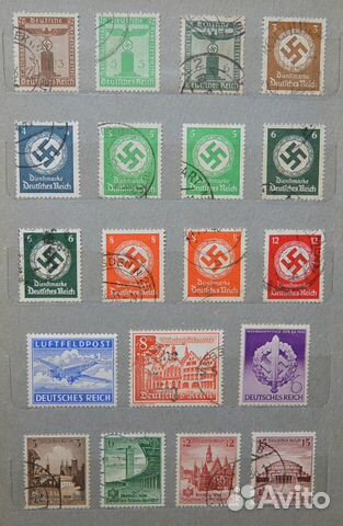 Марки почтовые Третий рейх Германия
