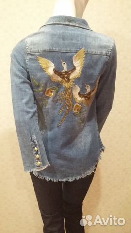 Рубашка джинсовая