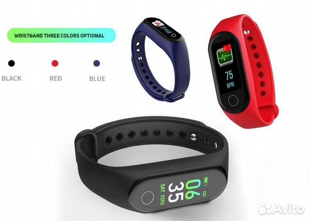 Фитнес браслет Smart Bracelet M3 (давление, пульс)