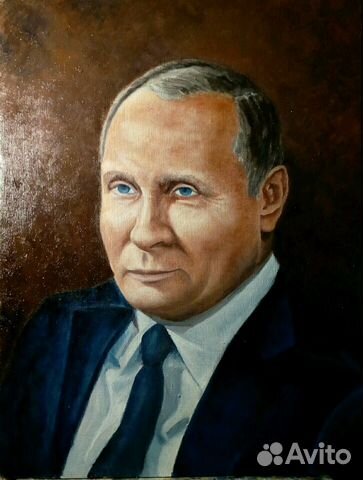 Портрет Путин В.В. масло, холст Портрет Путин В.В. масло, холст