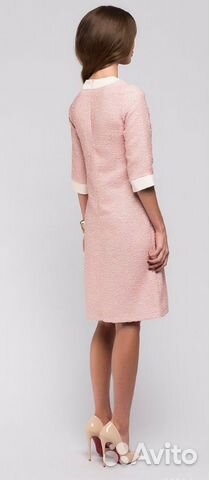 Розовое платье 1001 dress в стиле Шанель