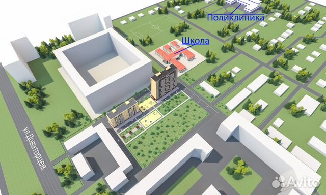 2-к квартира, 61.5 м², 7/16 эт. 2-к квартира, 61.5 м², 7/16 эт.