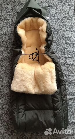 Новый детский зимний меховой конверт Baby Elite El