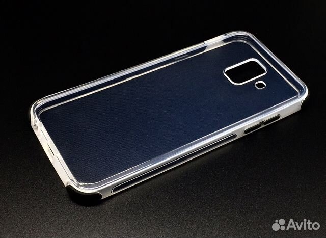 SAMSUNG A6 Чехол Силикон Черными уголками антишок SAMSUNG A6 Чехол Силикон Черными уголками антишок