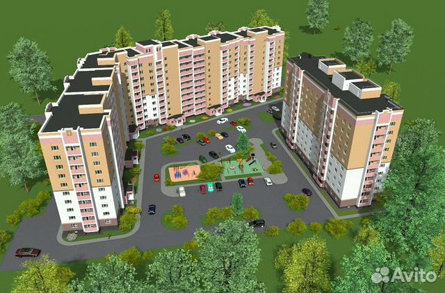 2-к квартира, 52 м², 3/10 эт.