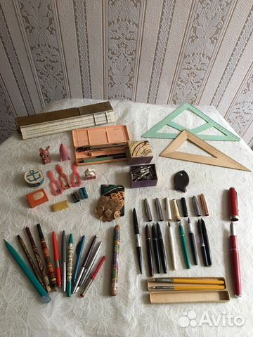 Товары ссср.канцелярия.Чернильные и авто ручки,лин
