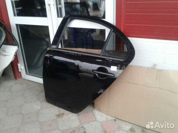 Дверь задняя левая Mitsubishi Lancer X черная Дверь задняя левая Mitsubishi Lancer X черная