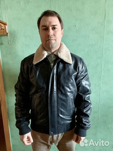Куртка кожаная зимняя мужская Marc OPolo 48-50 ра