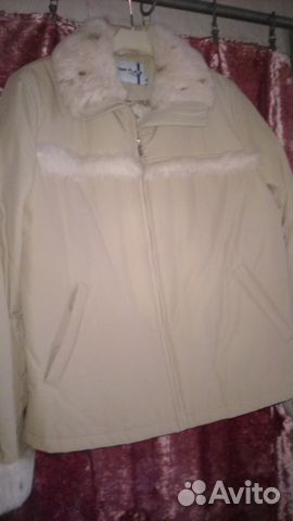 Куртка женская цвет ваниль размер 44-46