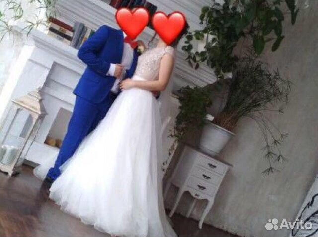Свадебное мерцающее платье