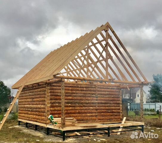 Сруб дома 6х6м+2м(терраса) Сруб дома 6х6м+2м(терраса)