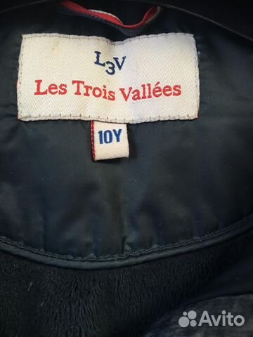 Пуховик Les Trois Vallees, размер 10 лет, для дево Пуховик Les Trois Vallees, размер 10 лет, для дево