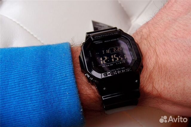 Мужские часы casio GW-M5610BB Черный глянец Мужские часы casio GW-M5610BB Черный глянец