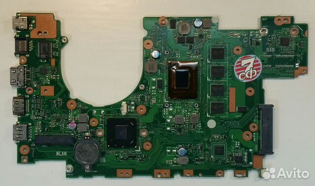 Материнская плата ноутбука Asus X502CA i3-2365M Материнская плата ноутбука Asus X502CA i3-2365M
