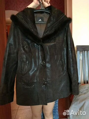 Кожаная куртка утепленная 52-54 Кожаная куртка утепленная 52-54