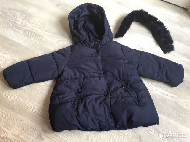 Утеплённая куртка Zara для девочки 86 Утеплённая куртка Zara для девочки 86