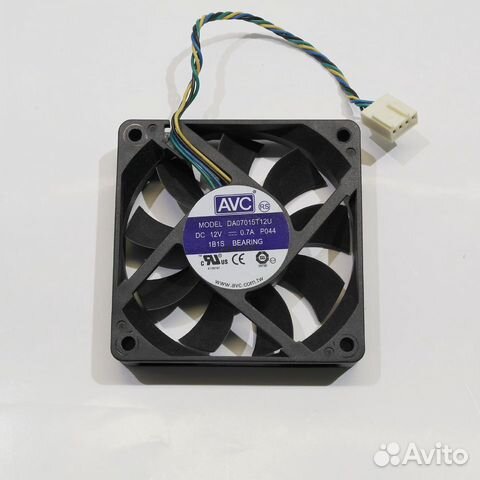 Вентилятор AVC DA07015T12U P044 DC 12V 0,7A 4-pin