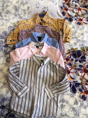 Рубашки для мальчика пакетом next zara mothercare