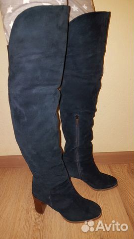 Сапоги натуральная замша Деми