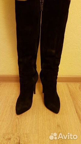 Сапоги натуральная замша 