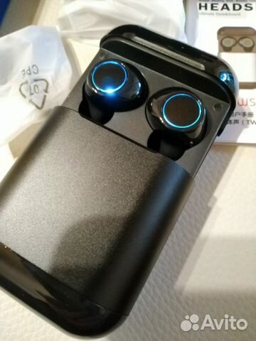 Беспроводные наушники с Power Bank новые