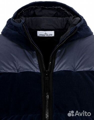 Пуховик stone island cotton velvet down-TC