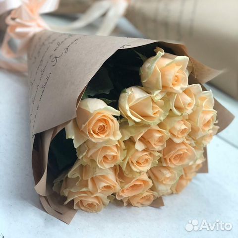 Кремовые розы 60 см Кремовые розы 60 см