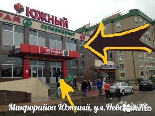 Новая зимняя куртка-парка с натуральным мехом хаки