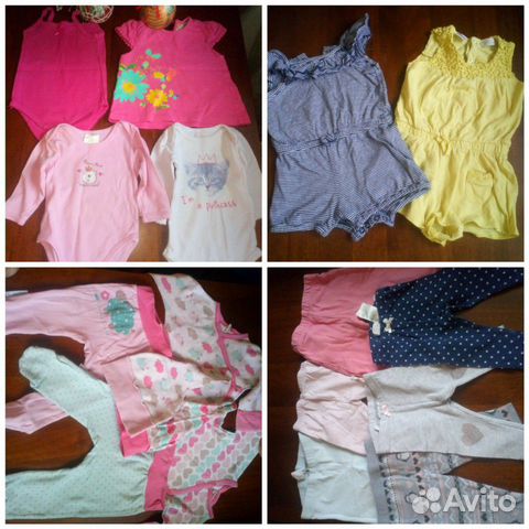 Вещи на девочку от 0 до 8 месяцев